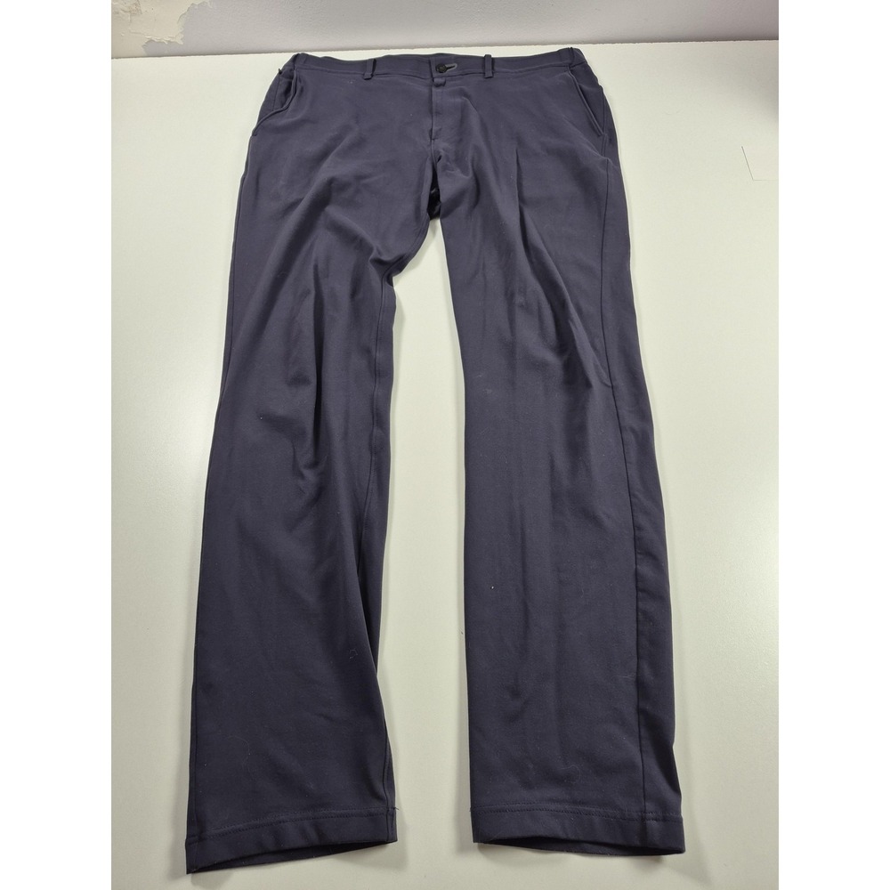 Public Rec Pants Mens 36x34 Blue Stretch Casual Flat Front Performance